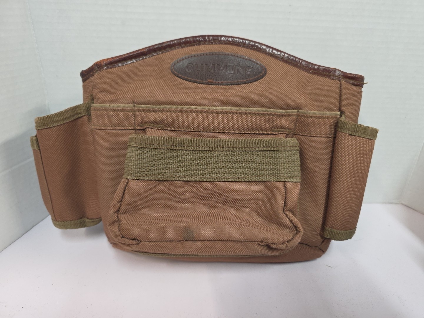 Cummins Tool Belt And Carpenter Bags Leather And Canvas Brown Extra Large