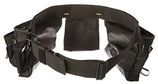 002-382 12-Pocket Magnetic Carpenter’s Tool Belt Black