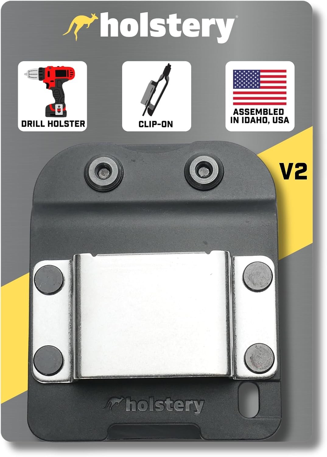 Holstery DriverMaster Clip On Tool Belt Drill Holder Hook