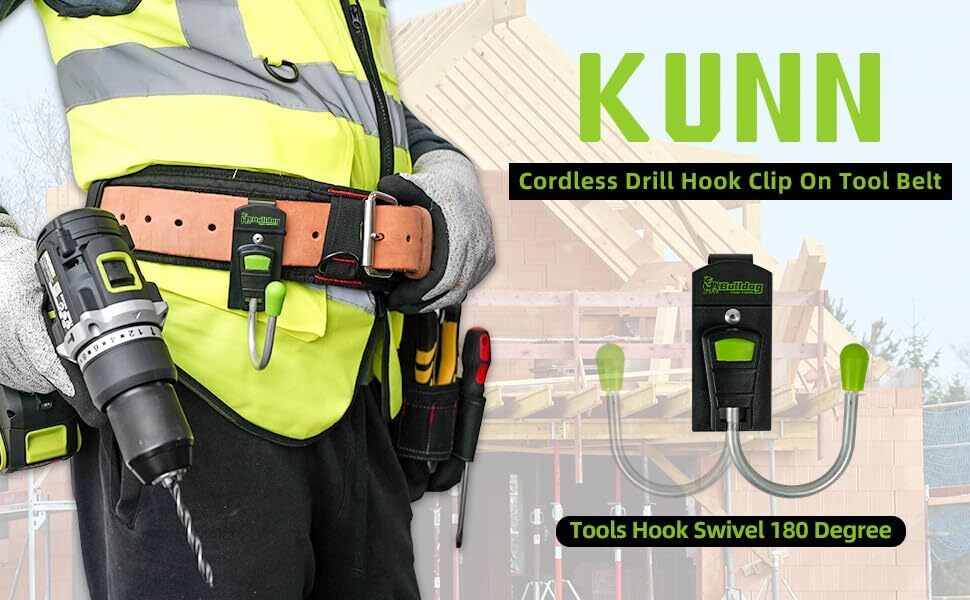 Power Tool Holster Cordless Drill Holster/Single Hook with Metal Clip for Easy A