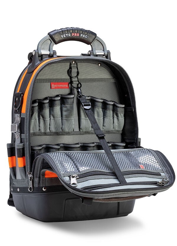 Veto Pro Pac Tech-Pac Hi-Viz Orange Large Tool Backpack