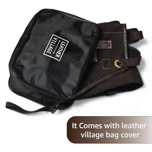 Work Apron – Heavy Duty Woodworking Apron for Men with Tool M to XXL Brown