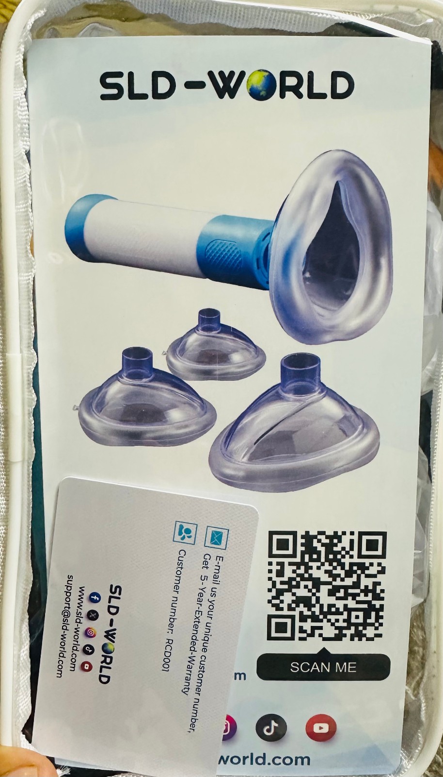 SLD-World Home Safety Suction Tool Kit – Multi-Size Masks – Brand New