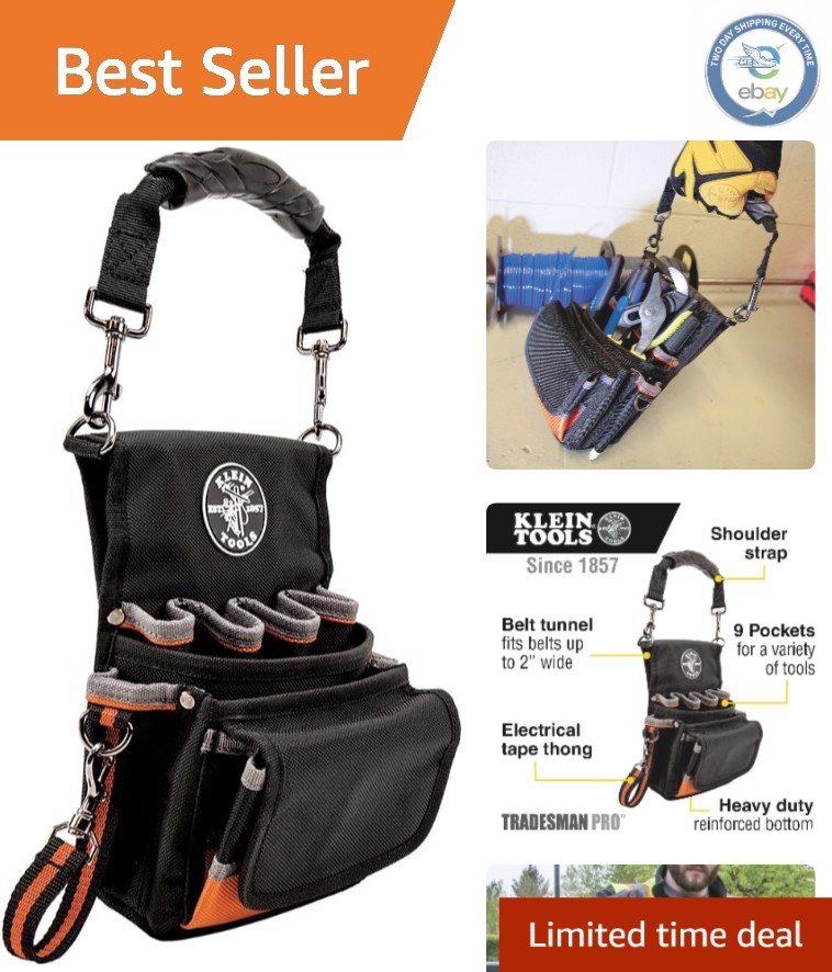 Durable 9-Pocket Tool Pouch with Reinforced Bottom – Perfect for Professionals