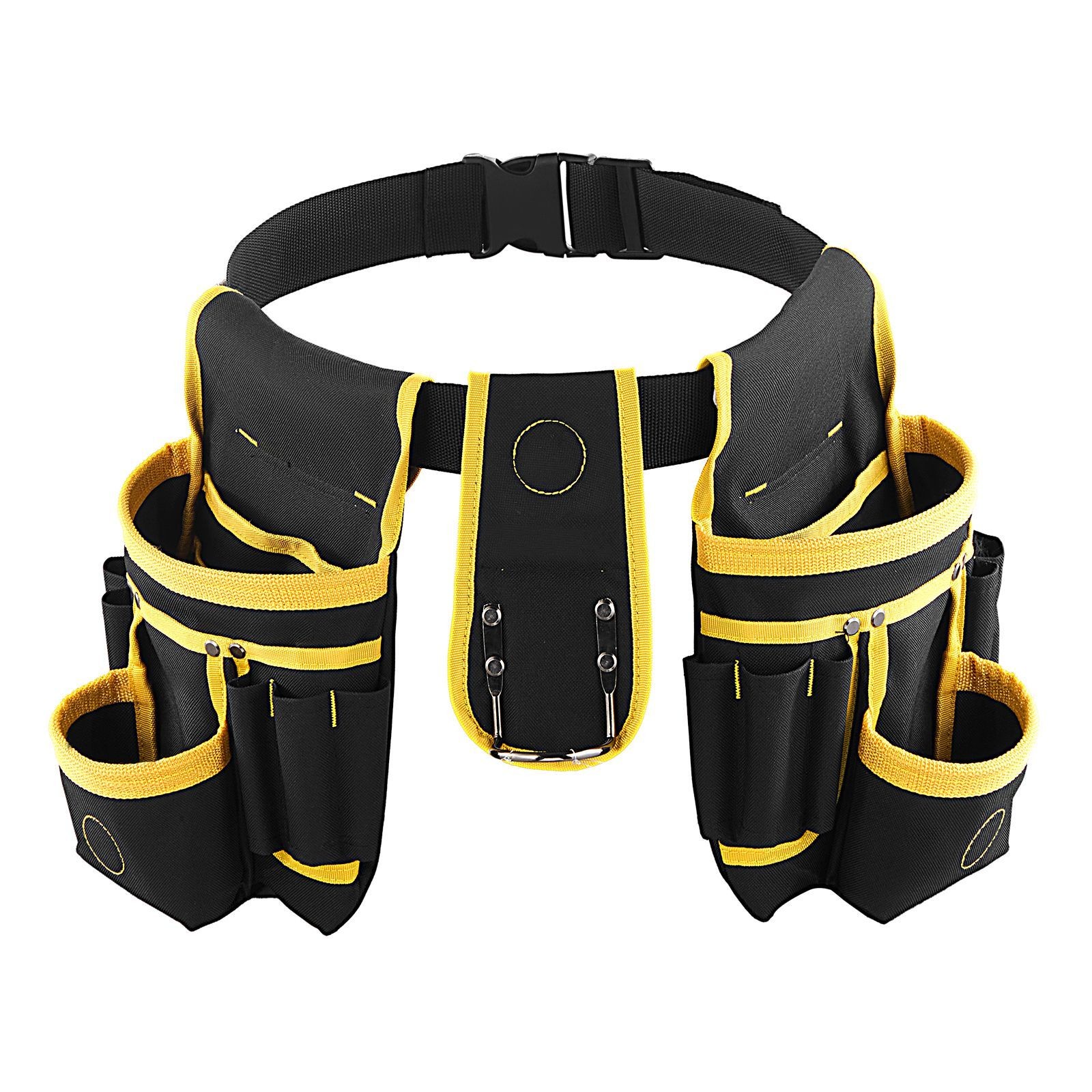 Carpenter Tool Belt with Magnets, 28 Pockets, Reinforced 600D Polyester