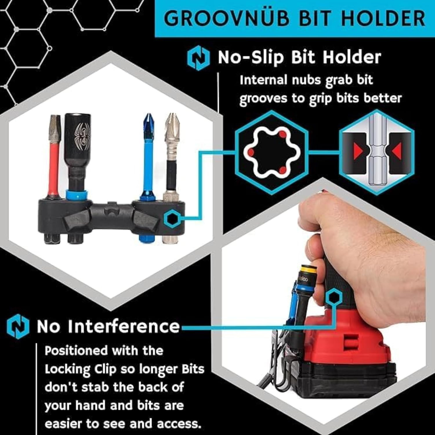 Locking Drill Clip – a Tool Holster Alternative for Cordless Drills and Impact D