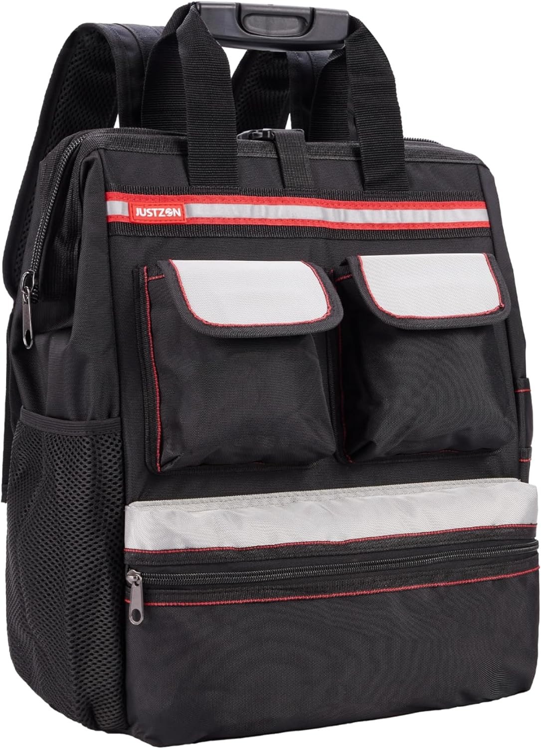 Backpack Tool Bag with Padded Back Support Heavy Duty Tool Kit Carrier