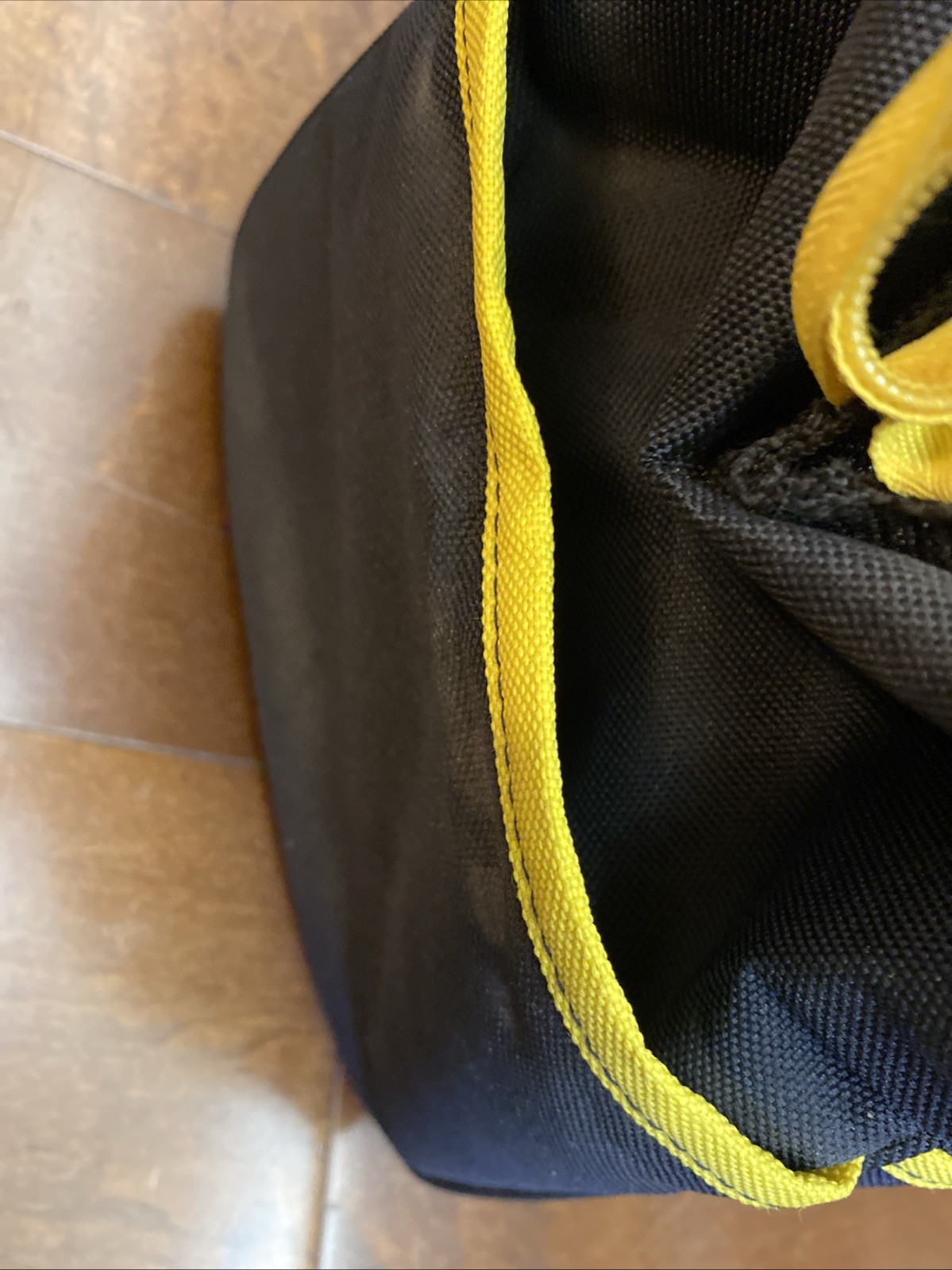 Samsonite Black & Yellow Tool Bag Heavy Duty Canvas Carry Tote 17″x10″x8″