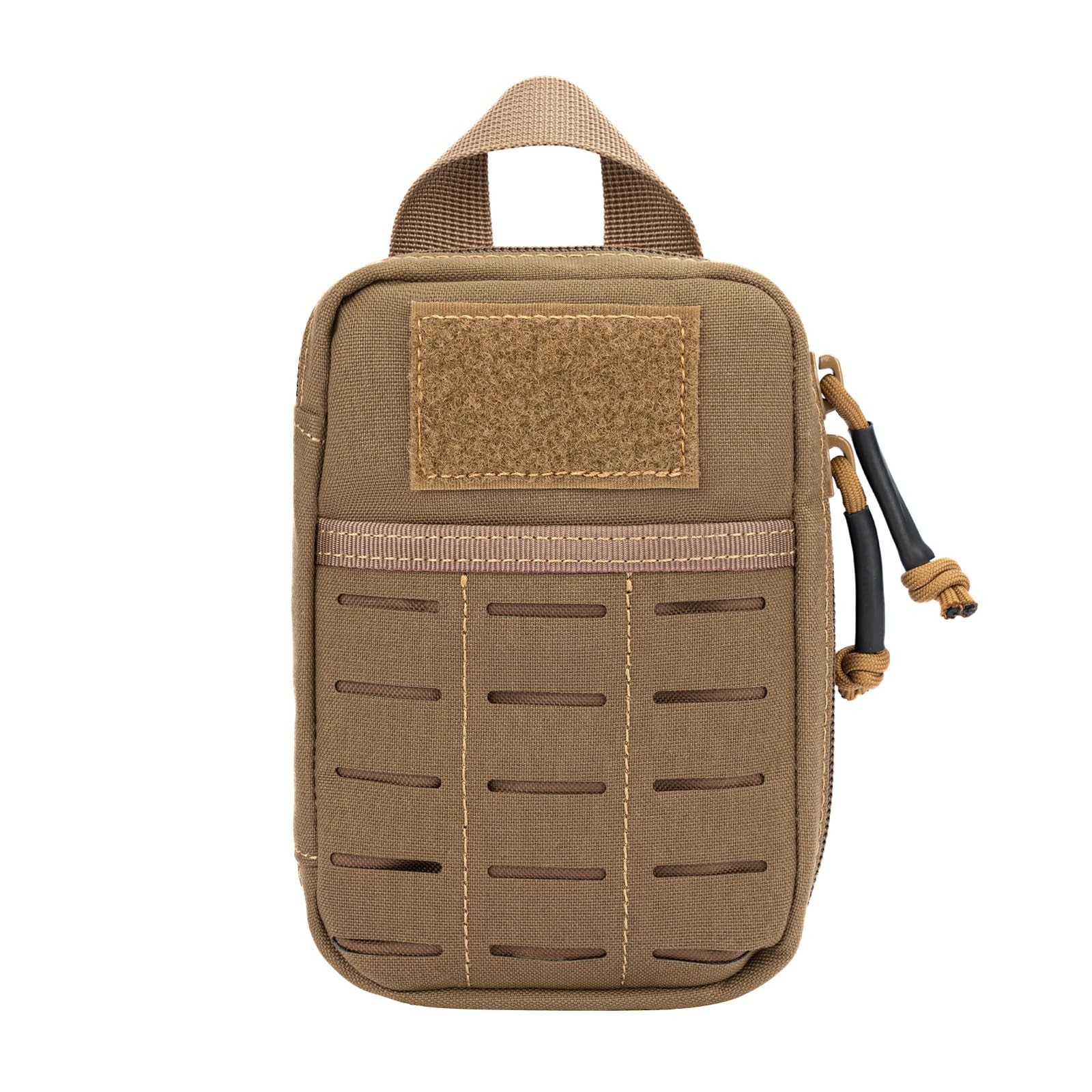 Dotacty Mini Pocket Organizer for Men EDC Gear 6″ x 4″ x 1.5″, Coyote Brown