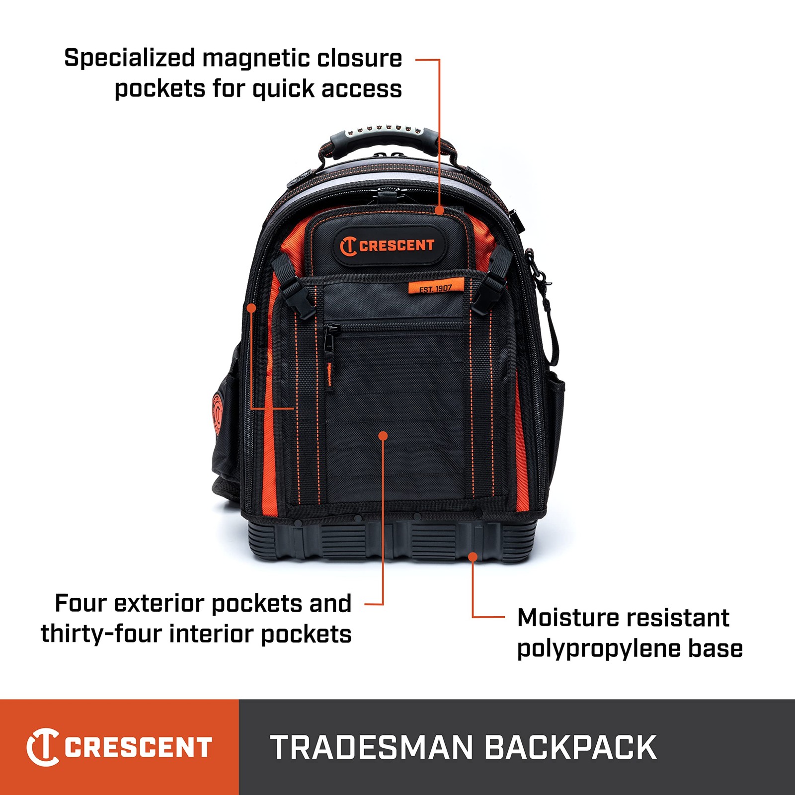 Crescent Tool Bag Backpack | CTB1000 One Size, Multi