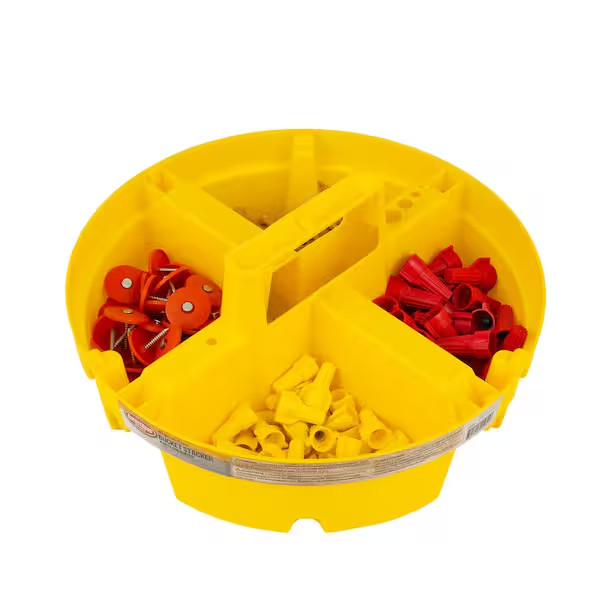 NEW 10.25in 4-Compartment 5 Gal Pail Bucket Stacker Tools Compartment Organizer