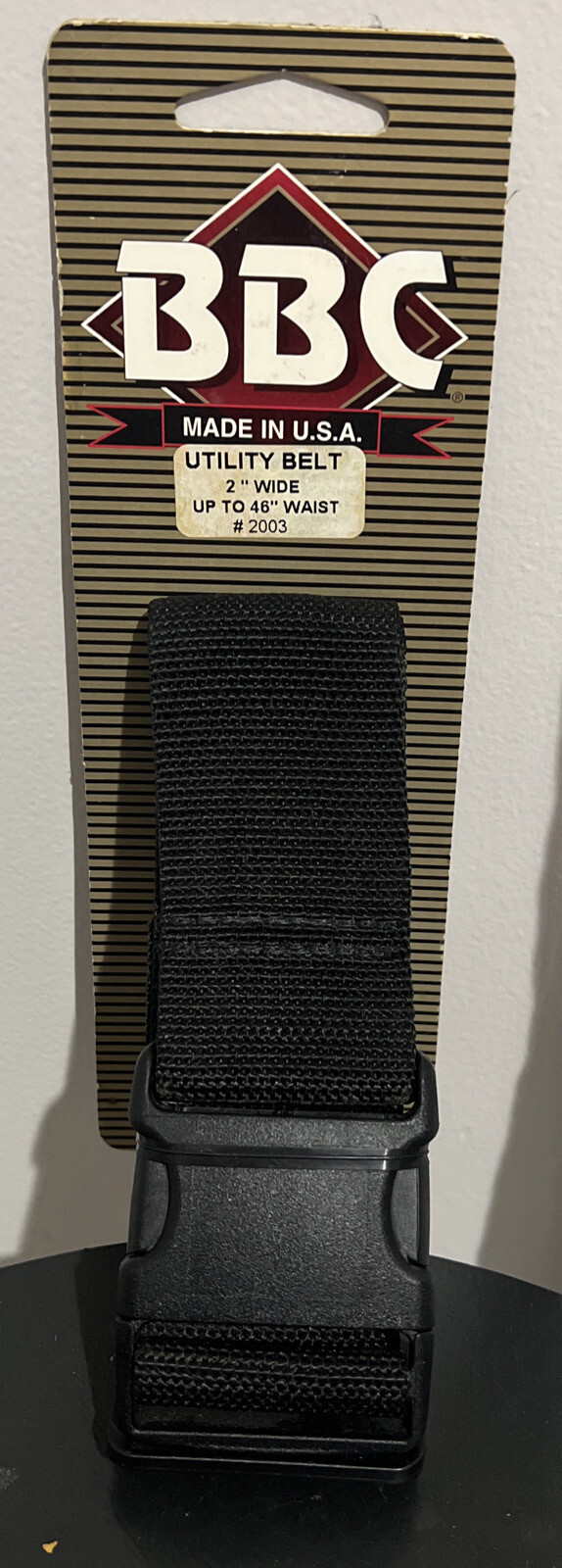 NEW BBC Tool Belt for Utility and Work Pouches 2” wide up to 46” waist USA #2003