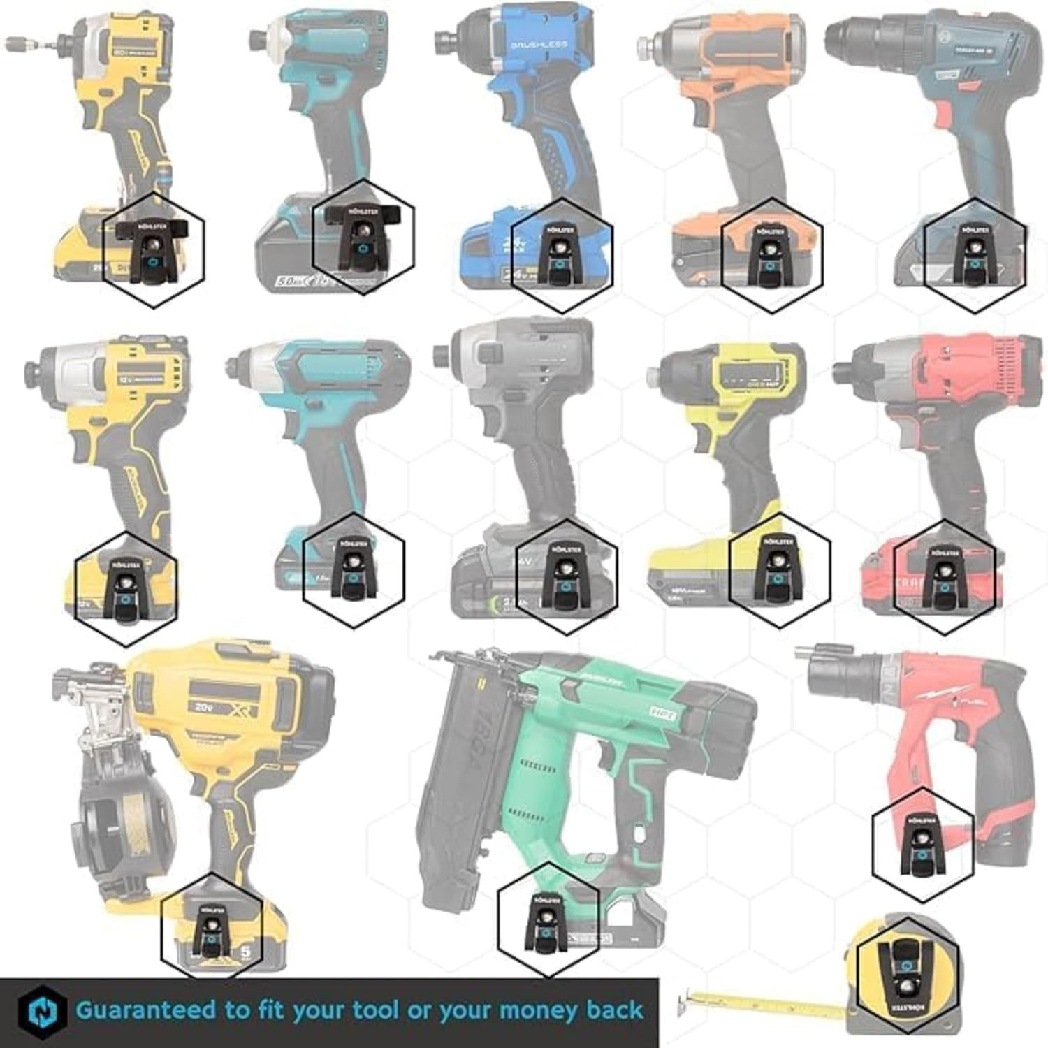 Locking Drill Clip – a Tool Holster Alternative for Cordless Drills and Impact D