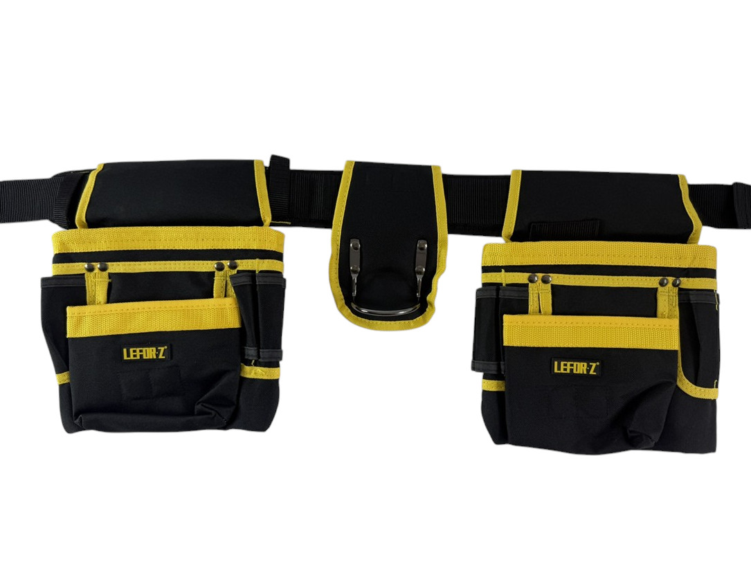 Lefor-Z NEW Pro 11 Pocket General Construction Work Tool Belt Rig Apron Pouch