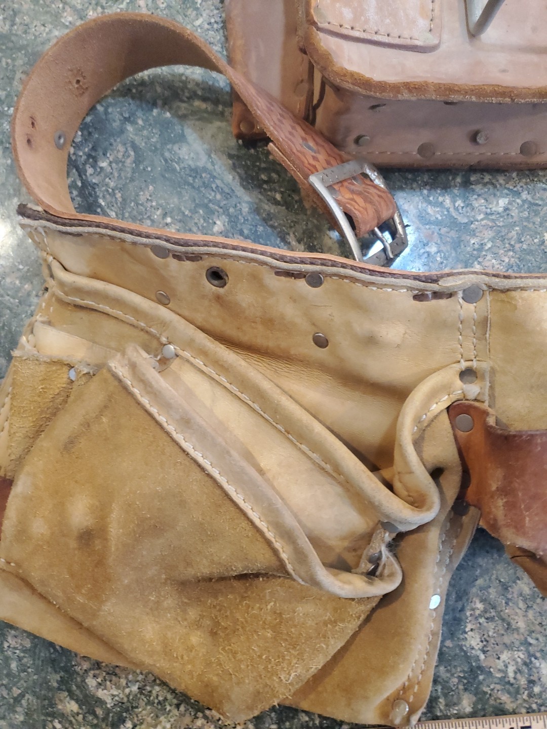 Lot Vintage Nicholas Tool Belt 427 431 447C Work Gear Top Grain Cowhide Leather