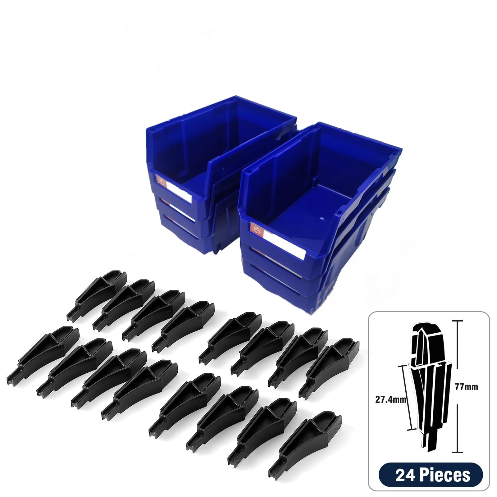 Storage Organizer Bins,Wall Mount Storage Parts Rack,Stackable Shop Tool Bins…