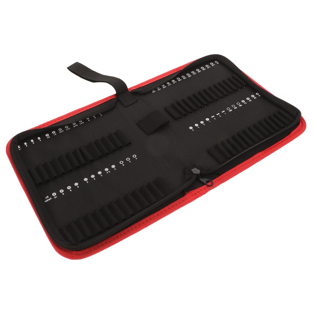 55Pcs Heavy Duty Oxford Cloth Utility Tool Bag with Handle for Easy Carry Black