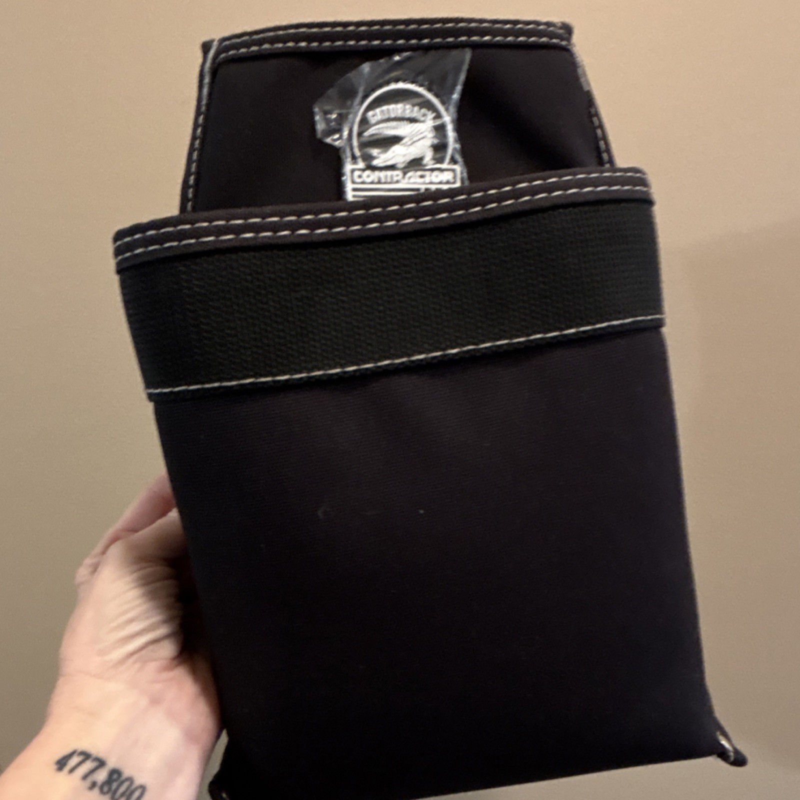 Gatorback Contractor Tool Pouch Black Fabric Single Item Durable Work Organizer
