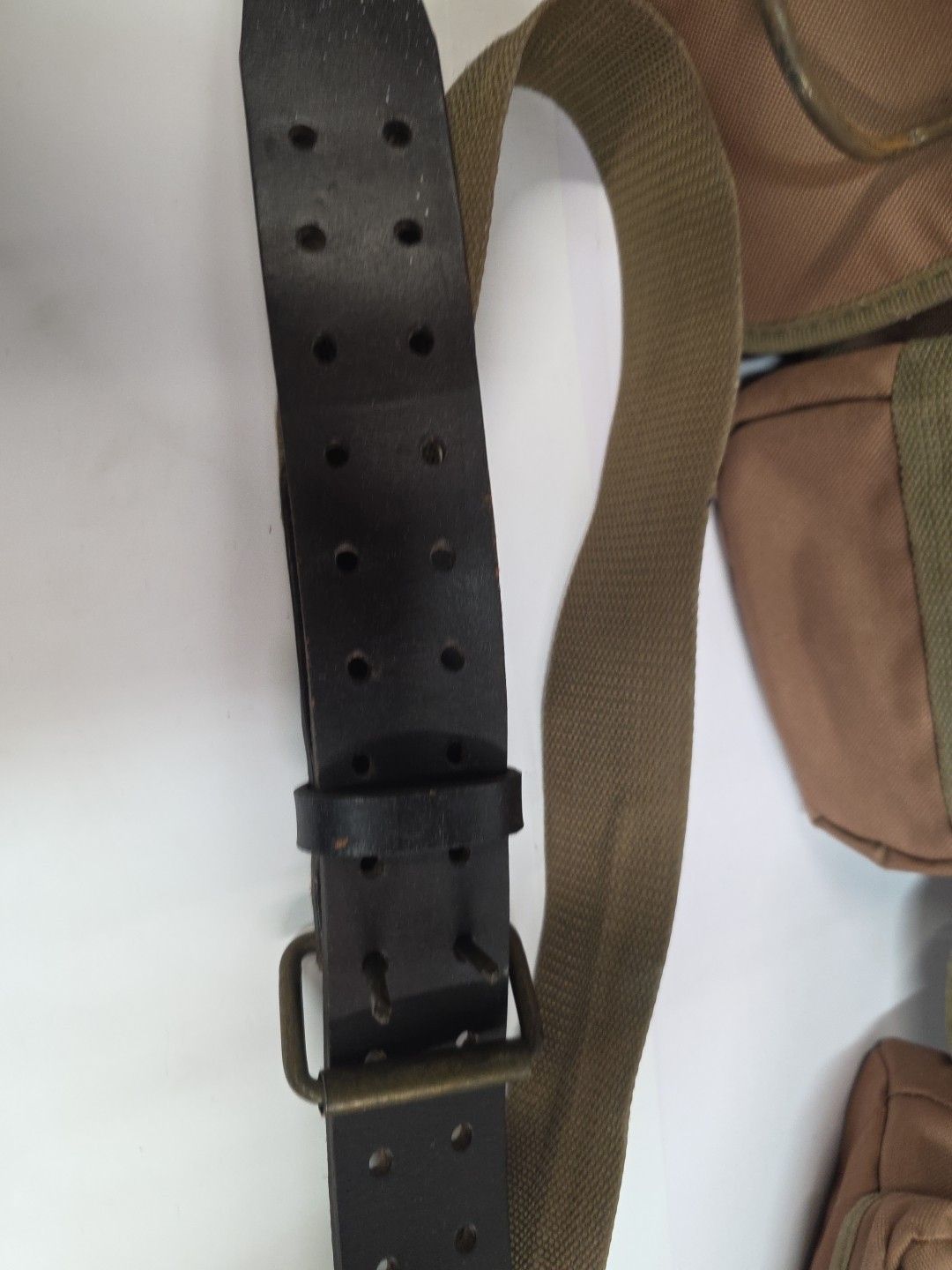 Cummins Tool Belt And Carpenter Bags Leather And Canvas Brown Extra Large