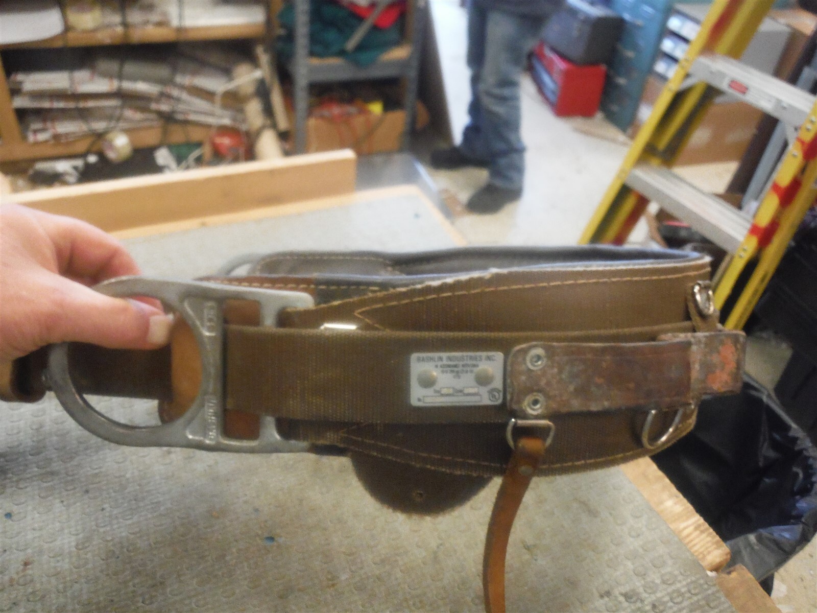 Bashlin Linesman belt 1511n size D26 good cond. Belt only No pole strap * BW9