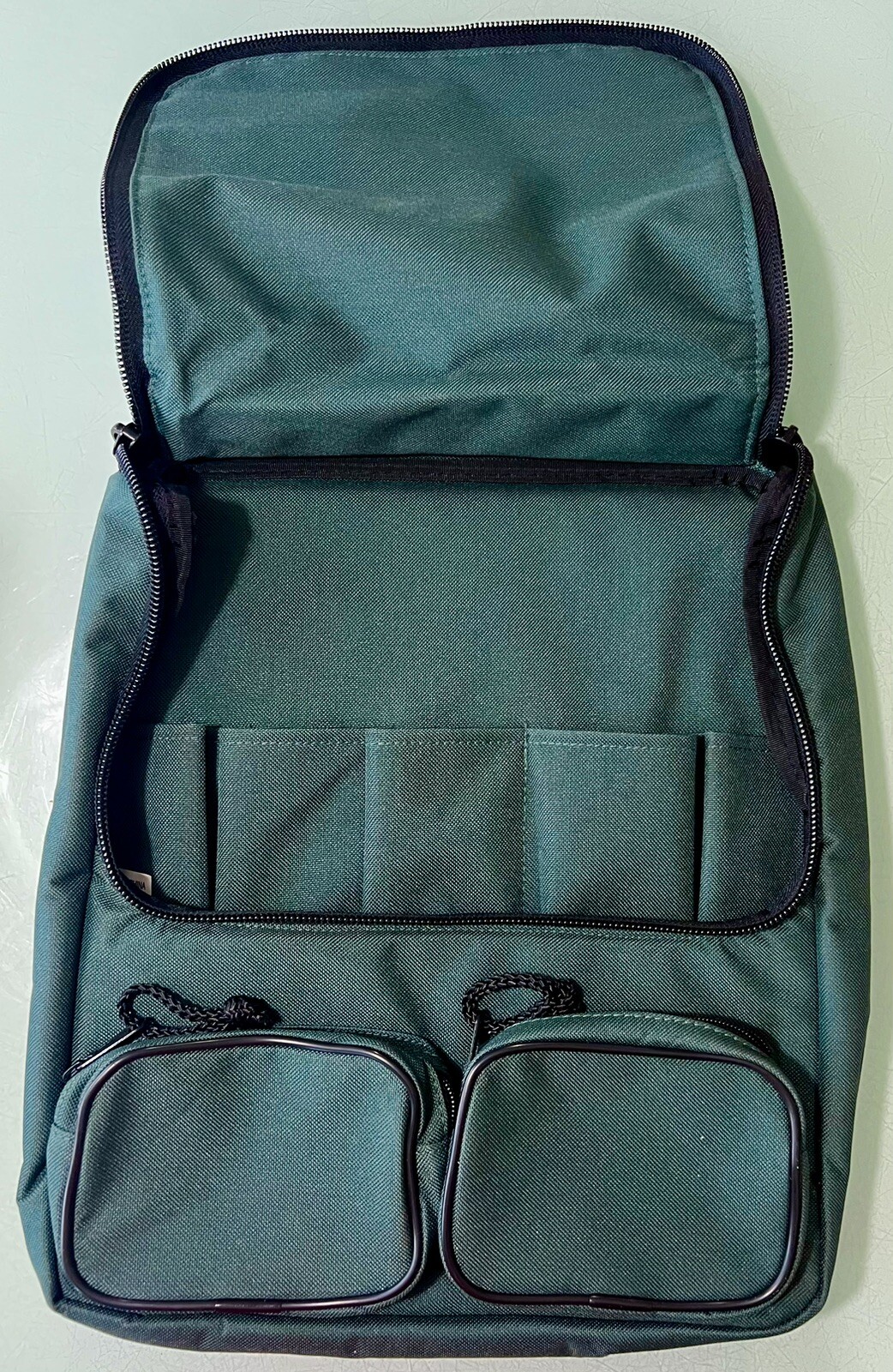 EZ LADDER HELPER Green Canvas Caddy Tool Bag Organizer Attaches to Ladder NEW