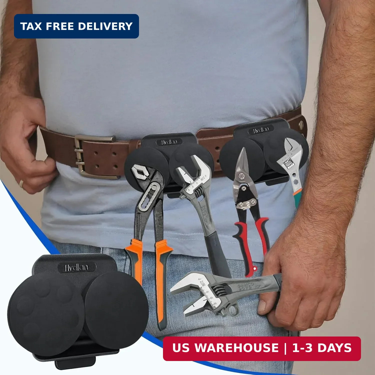Magnetic Tool Holder，Heavy-Duty Magnetic Tool Holder for Belt Clip-On Belt Magne
