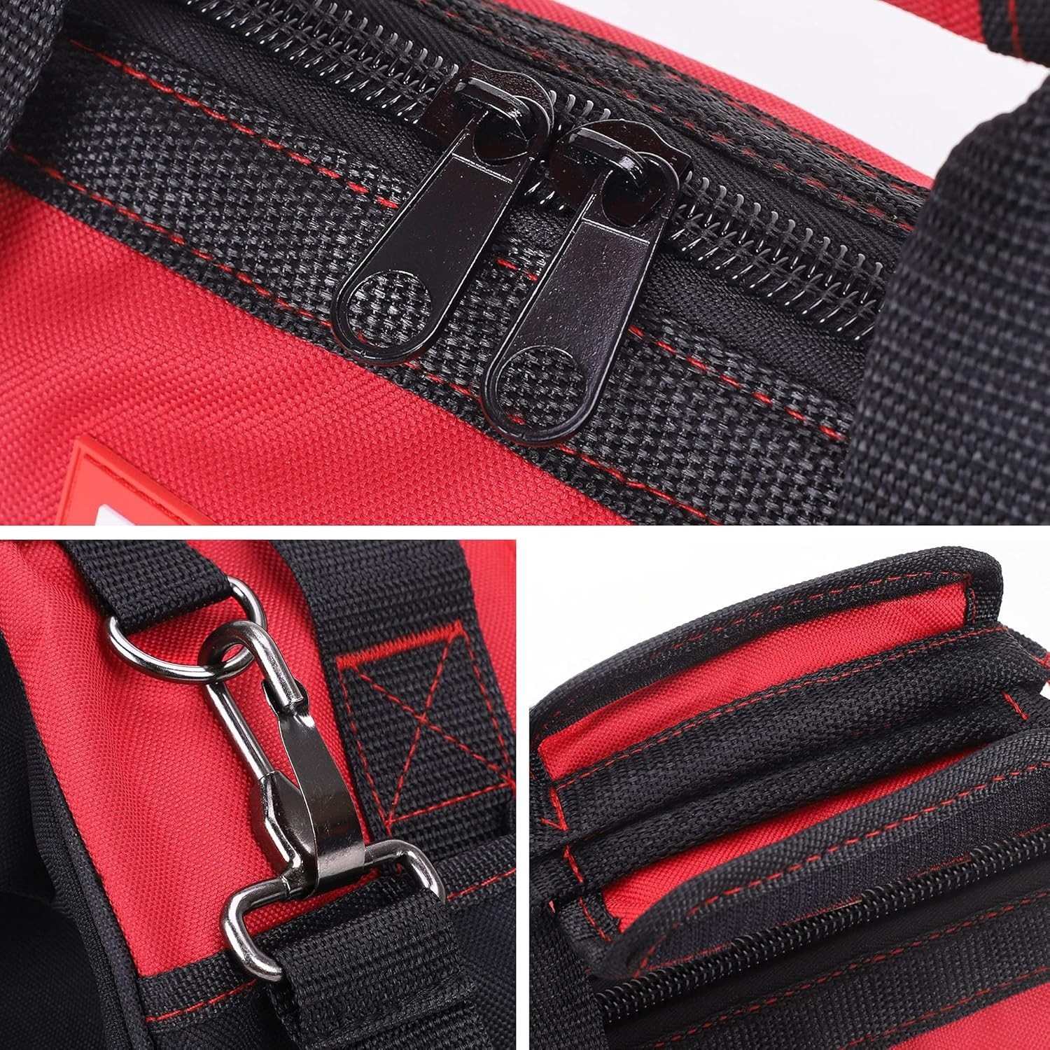 Utility Bag Zip Top Wide Open Access Robust Rubber Base Shoulder Carry