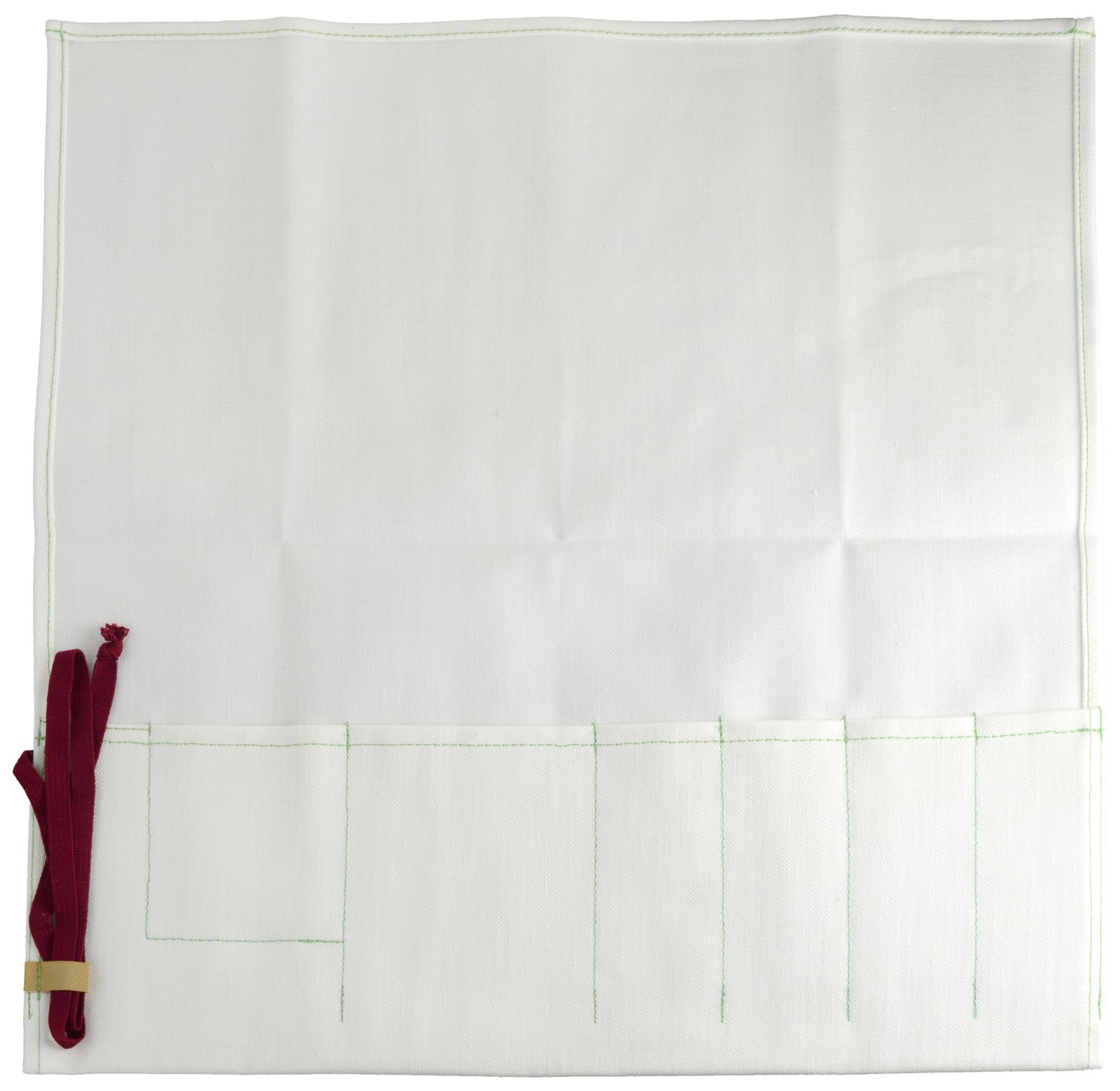 Okayama Denim Japanese Tool Roll Nomi/Chisel Roll No BoRDER White 355mm×390mm