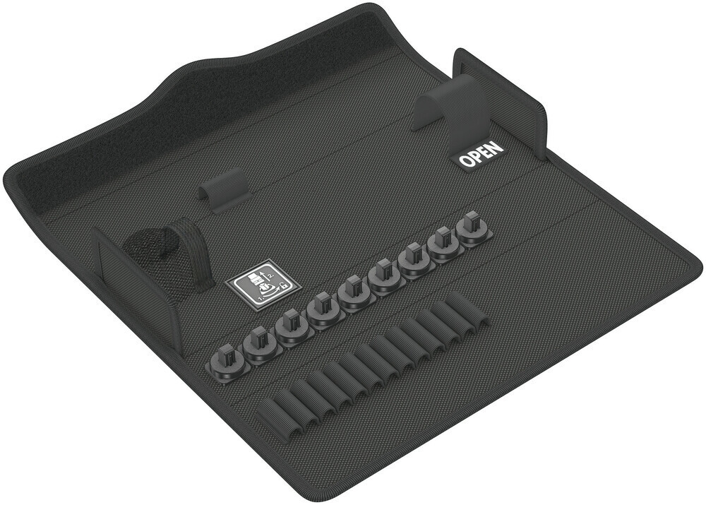 Wera 136412, 9472 Textile Box Safe-Torque, For Up To 23 Pcs, Empty,240x47x148mm
