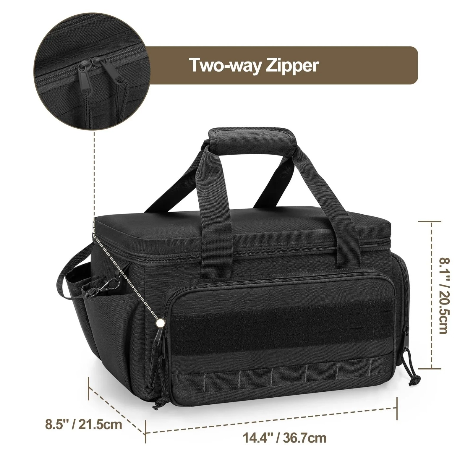 14” Heavy Duty Tactical Tool Bag Portable Organizer Storage.