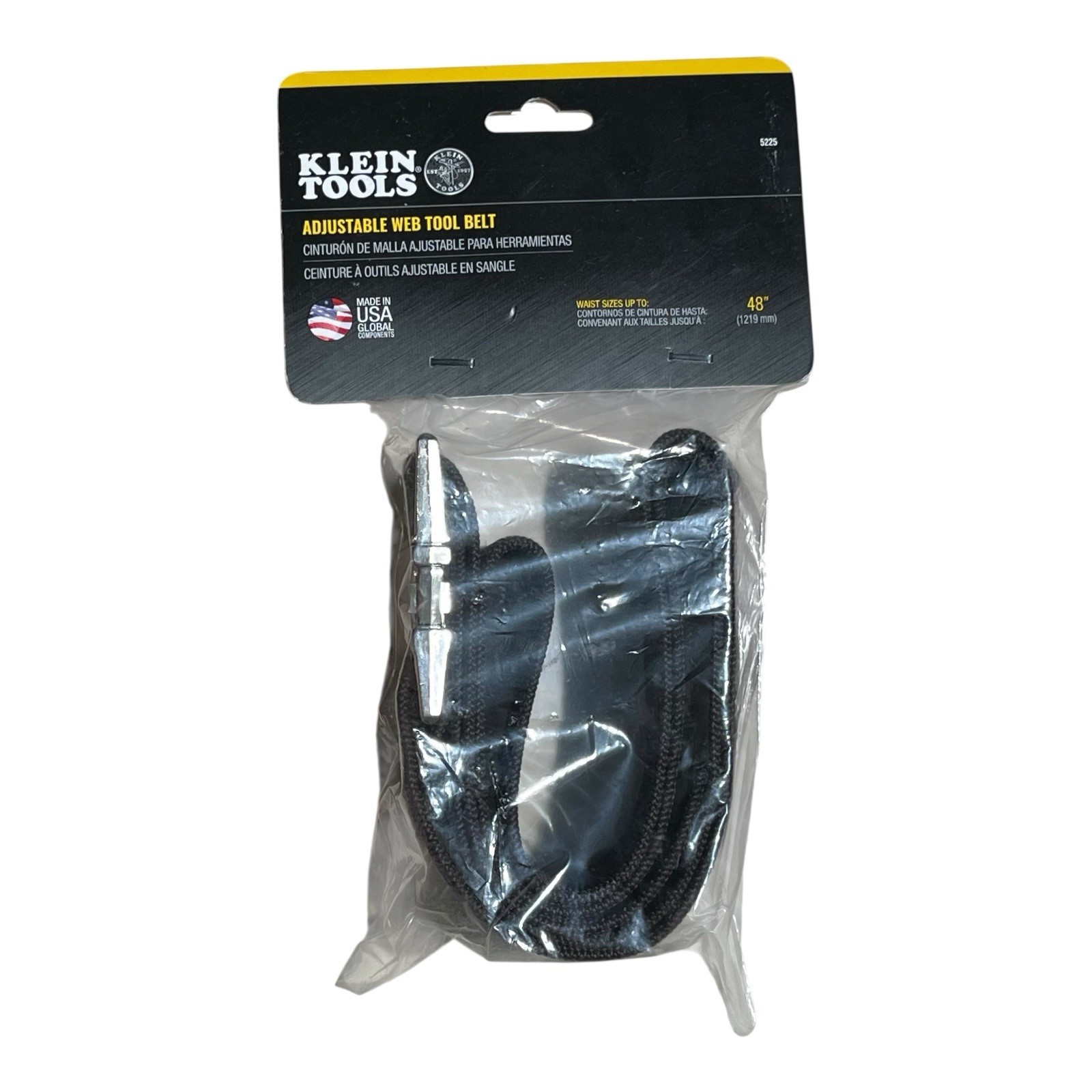 NEW Klein Tools Webbed-Polypropylene Adjustable Tool Belt w/ 48″ Waist