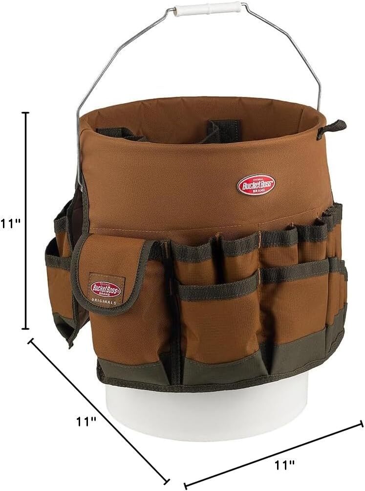 Bucket Boss The Bucketeer Tool Organizer For 5 Gallon Bucket Brown 10030