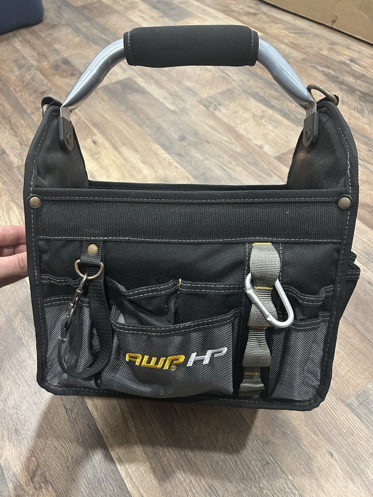 AWP 12 Inch Pro Tool Tote With Rotating Handle