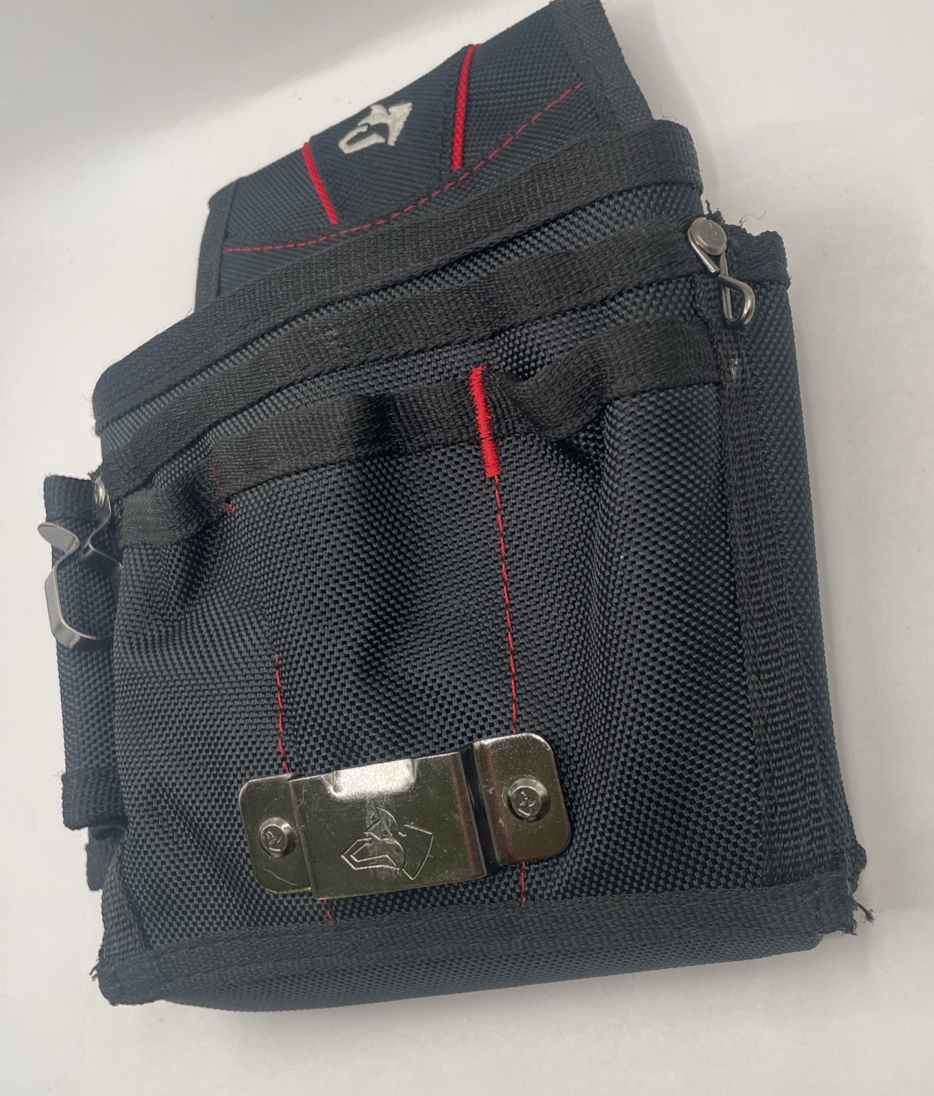 Husky Maintenance Tool Belt Pouch Nylon Polyester Black Back Flap