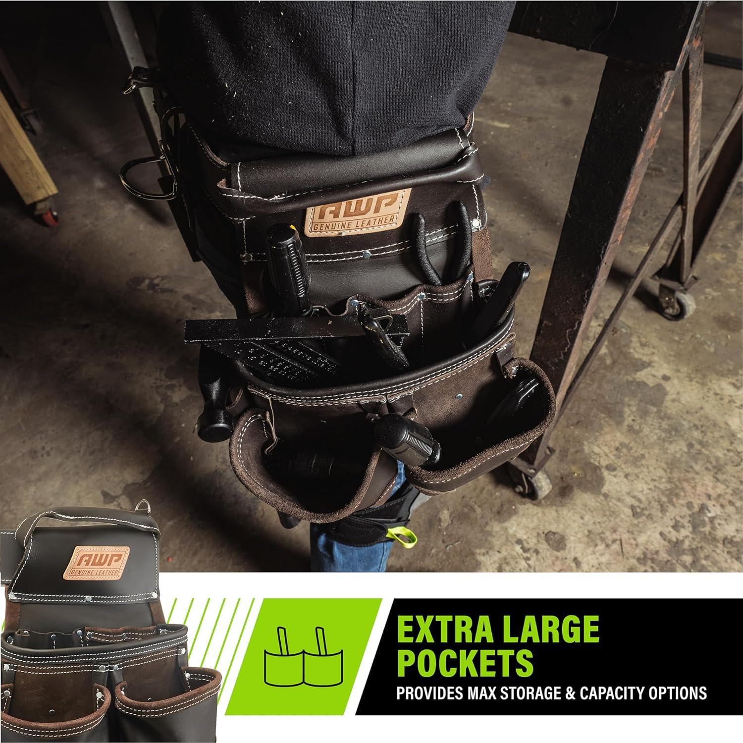 Tool Belt Tool Rig, Durable Premium Utility Belt Organizer for Men & Women, Util