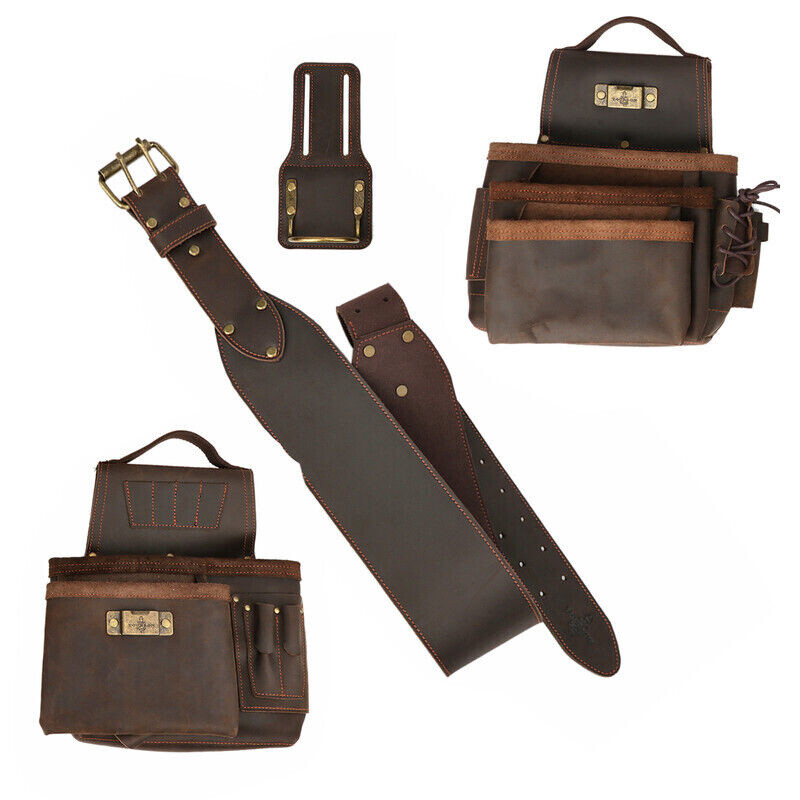 Leather Carpenter Framer Tool Organizer Belt/Pouch/Bag/Holder Carrying