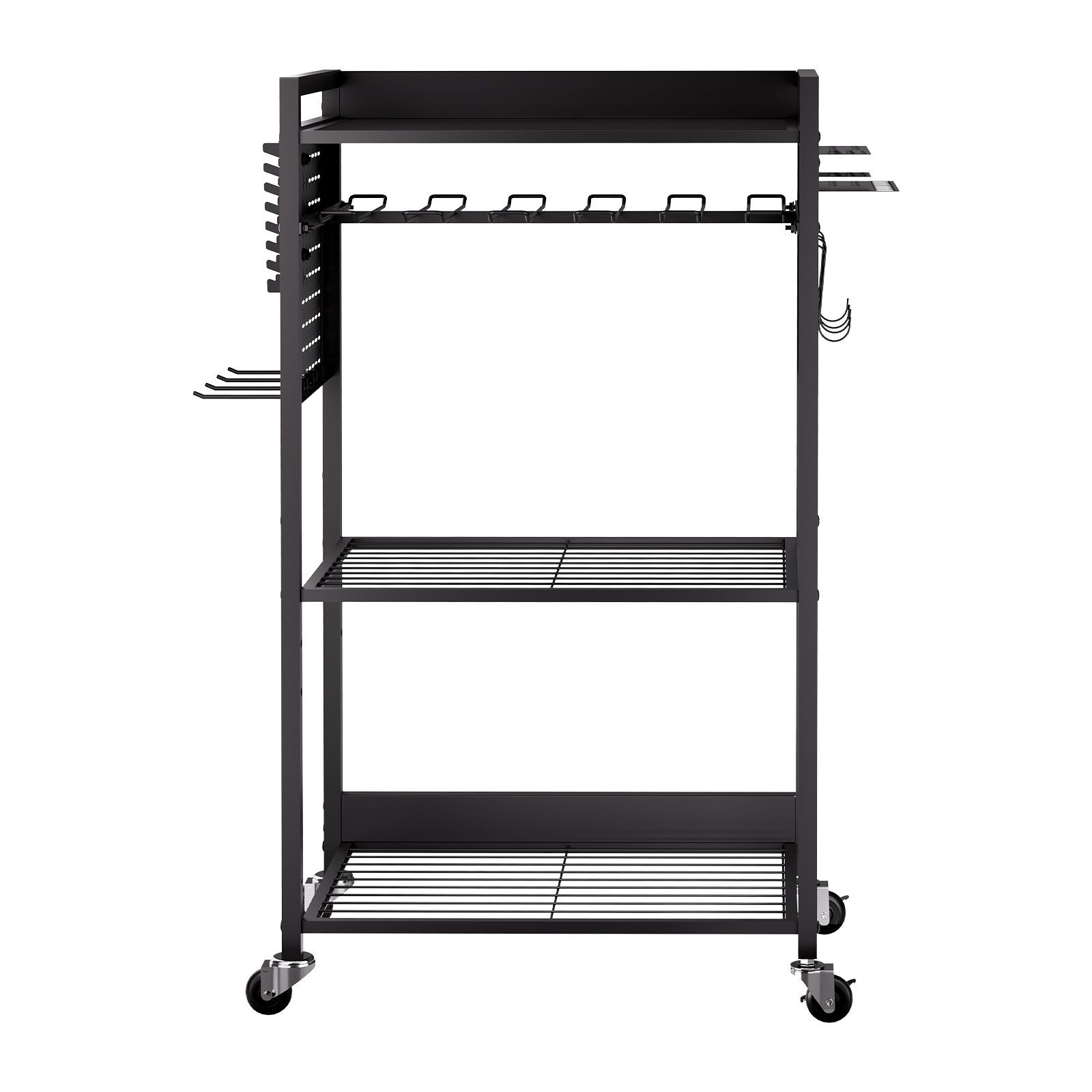 4 – Tier Rolling Tool Cart, 150 lbs Capacity, Heavy Duty Garage Storage Rack