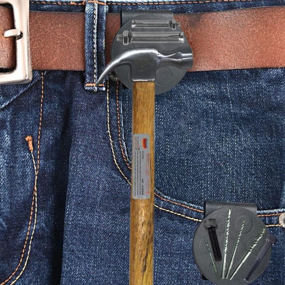 2 Pack Belt Magnetic Tool Waist Clip for Pliers Screws Wrench Metal Accessories