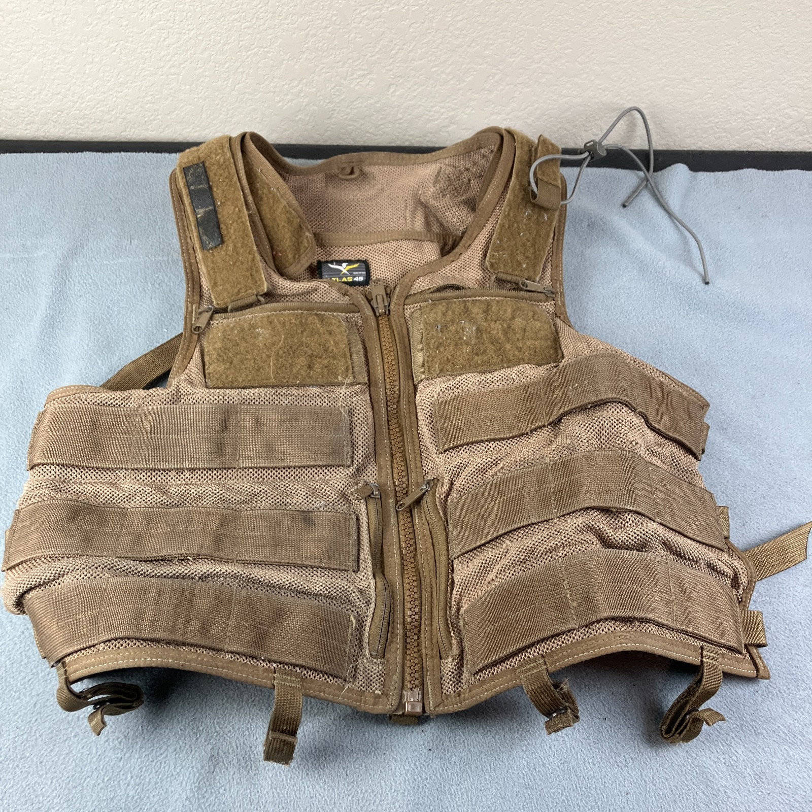 Atlas 46 Saratoga Tool Vest AIMS Utility Full Zip Heavy Duty USA