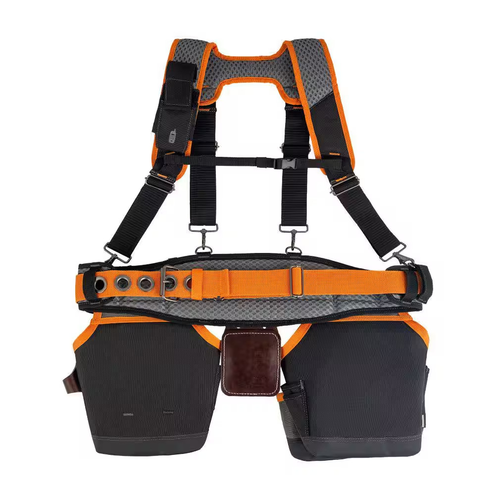 RIDGID 29 In. 23 Pocket Professional Grade 2-Bag Suspension Rig Work Tool Belt w