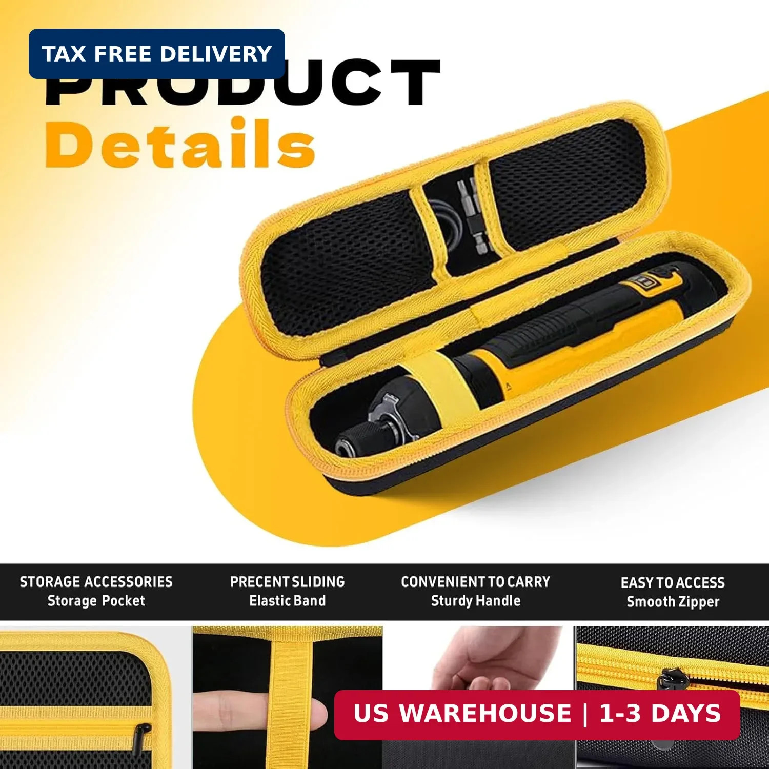 Case for DEWALT DWHT66719 4V Cordless Screwdriver, Hard EVA Protective Carrying