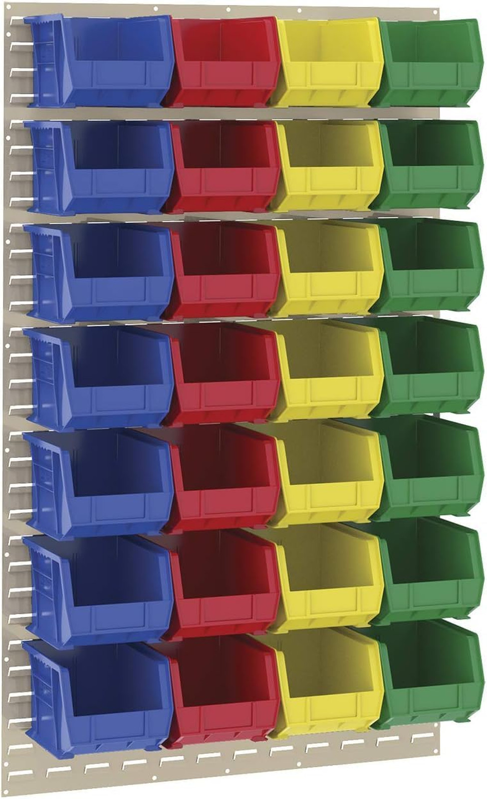 Stackable Plastic Storage Bins 11 Inch Blue for Garage Pantry Craft Organization