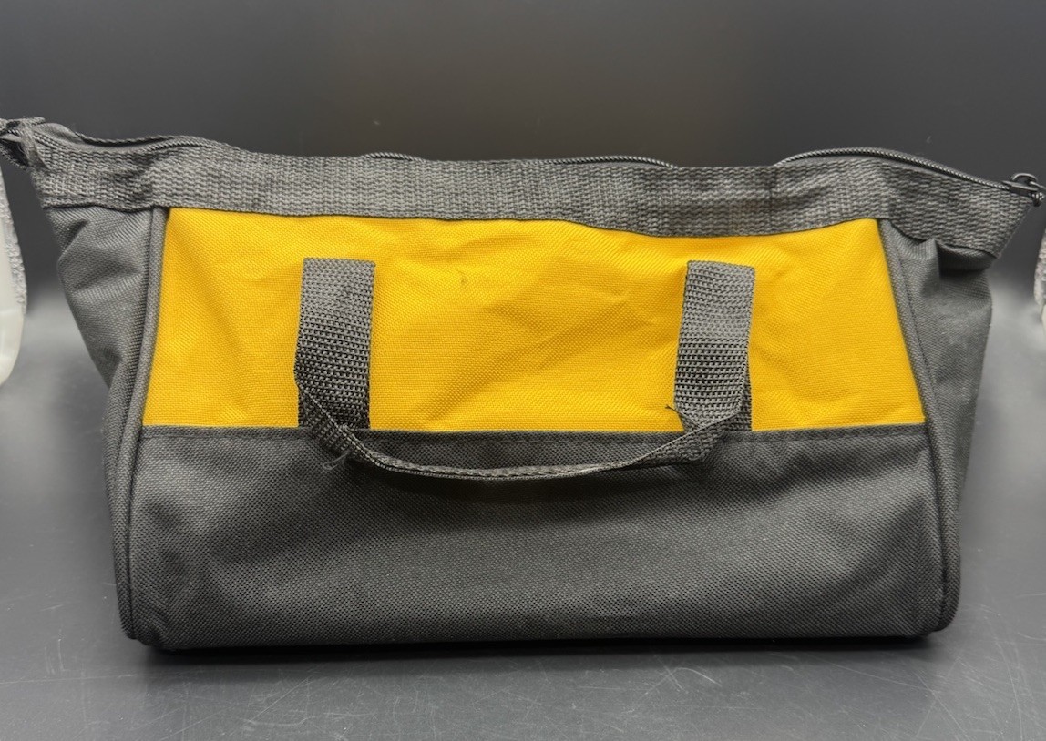 DeWalt Tool Bag Soft Case Zip Top Black Yellow Power Tool Carry Bag