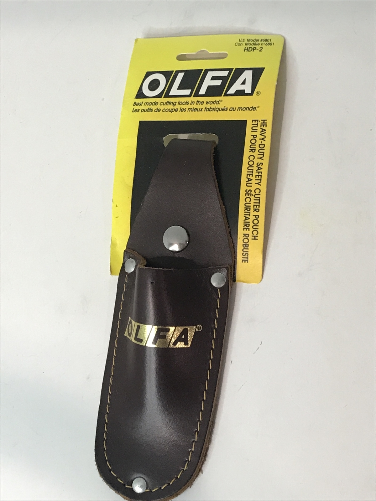 OLFA Leather Safety Cutter Utility Knife Pouch Sheath Heavy Duty New Old Stock