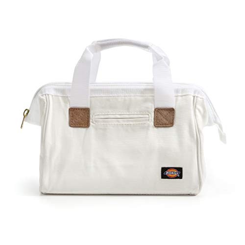 12-Inch Durable Canvas Work Bag for Painters, Carpenters, and Builders, White