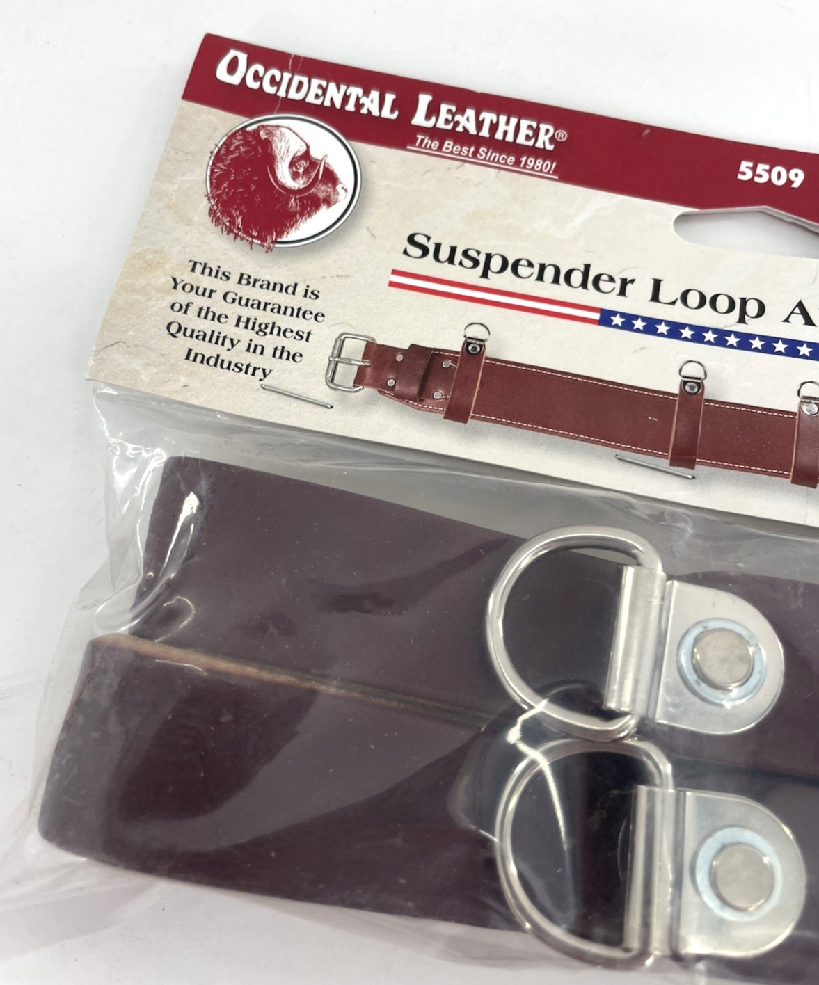 Occidental Leather 5509 4 Pre-Riveted D-Ring Suspender Loop Attachment