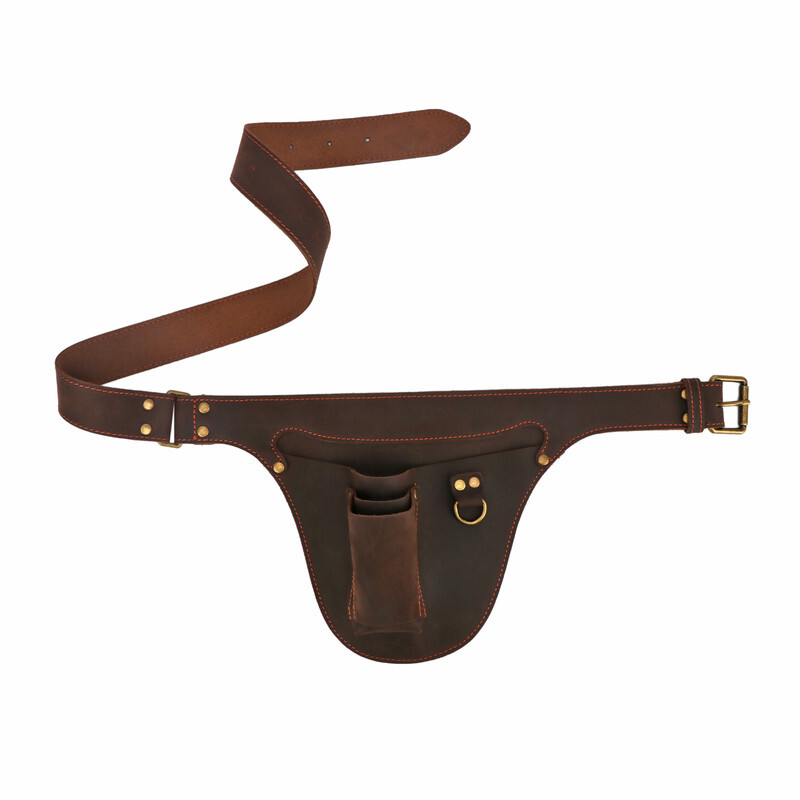 TOURBON Leather Florist Tool Storage Belt Bag Garden Pliers Waist Holster