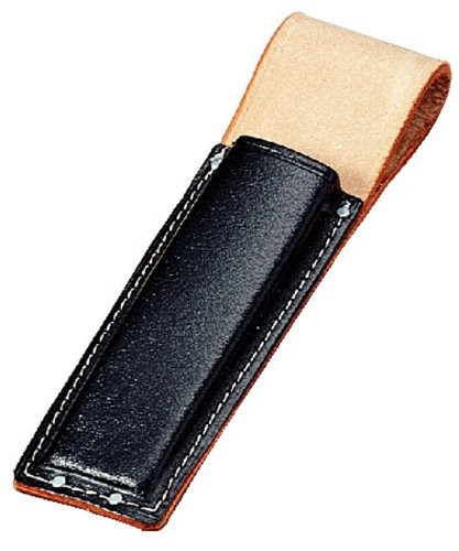 KOZUCHI Black Leather Chisel Case 1.4 inch thick SC-03