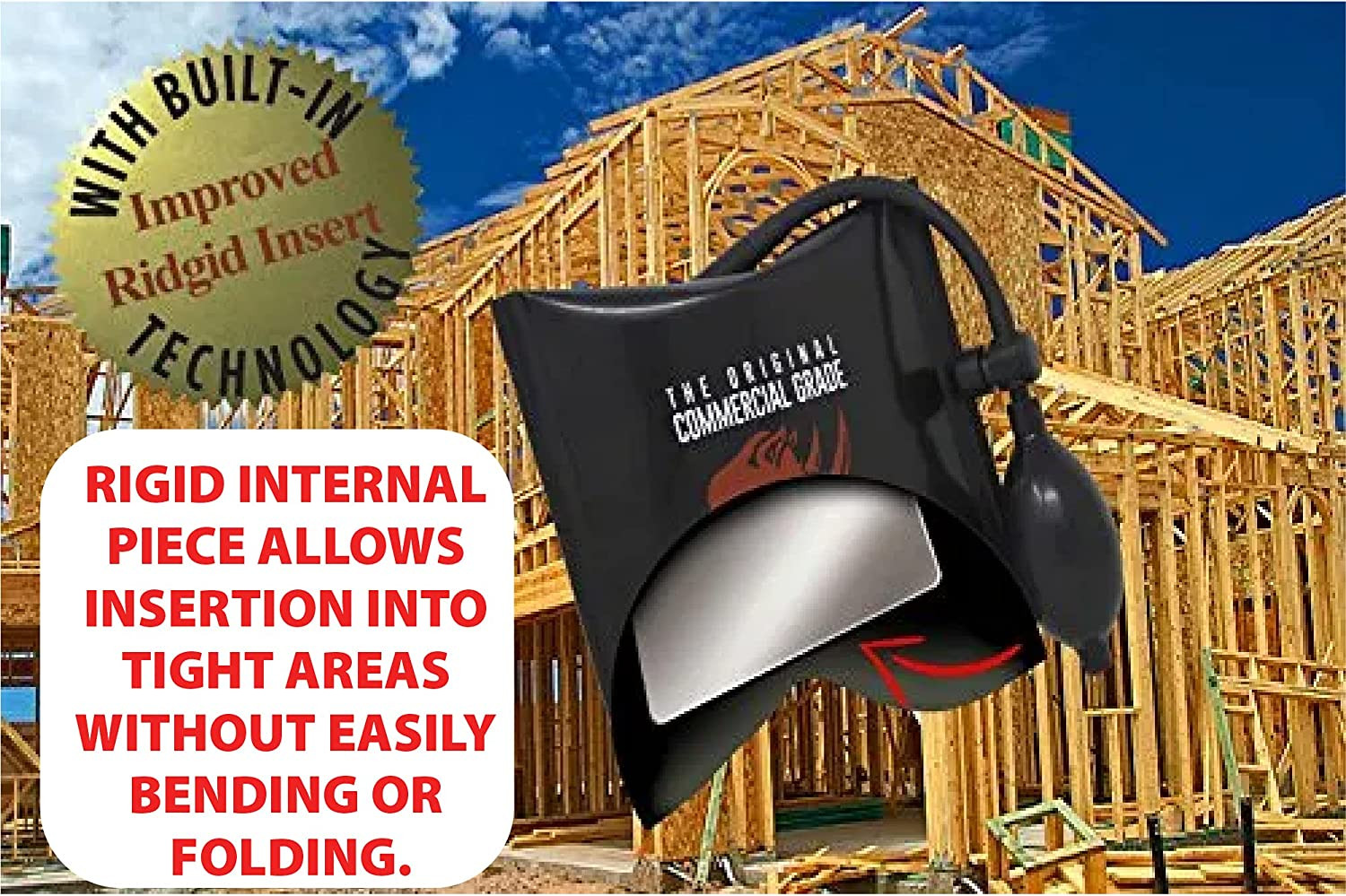 The Original Rhino Strong Commercial Grade Air Wedge Bag Pump Professional