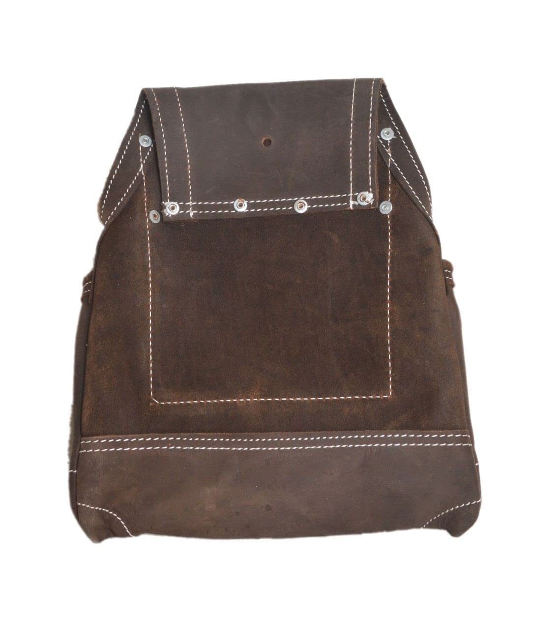 20148 10 Pocket Top Grain Leather Tool Bag Oil Tan